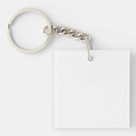 Sleutelhanger van acryl, vierkant (dubbelzijdig) (Voorkant)