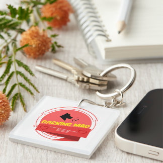 Sleutelhanger van acryl, vierkant (dubbelzijdig)