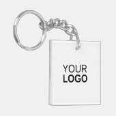 Sleutelhanger van acryl, vierkant (dubbelzijdig) S (Voorkant Links)