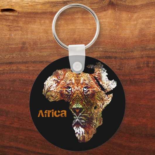 Sleutelhanger van Afrikaanse leeuw (Voorkant)