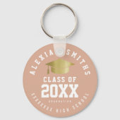 Sleutelhanger van afstudeerder Roos met naam en kl (Voorkant)