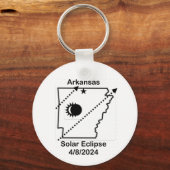 Sleutelhanger van Arkansas Solar Eclipse 2024 (Achterkant)