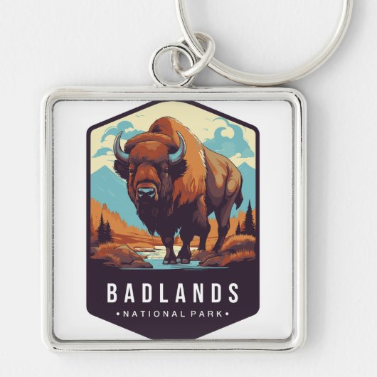 Sleutelhanger van Badlands nationaal park (Voorkant)