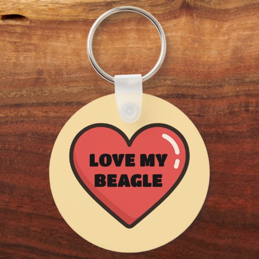 Sleutelhanger van Beagle (Achterkant)