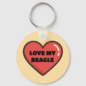 Sleutelhanger van Beagle (Achterkant)