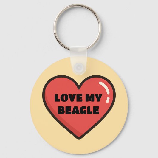 Sleutelhanger van Beagle (Achterkant)