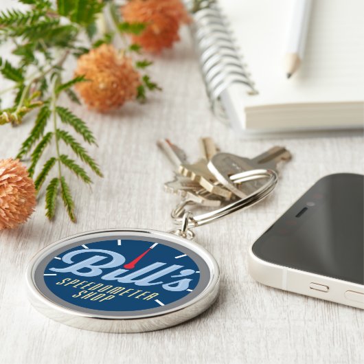 Sleutelhanger van Bill's Speedometer Shop (Zijkant)