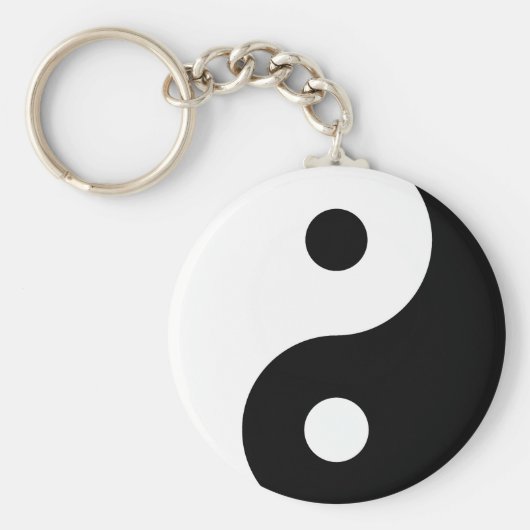 Sleutelhanger van Black and White Yin Yang (Voorkant)