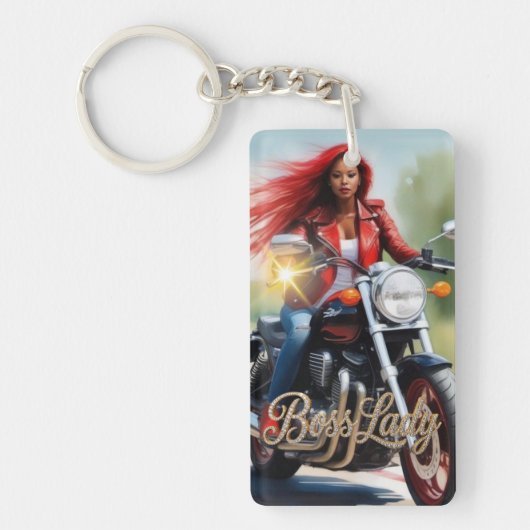 Sleutelhanger van Boss Lady Acryl (Voorkant)