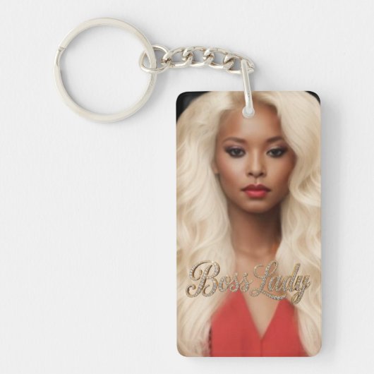 Sleutelhanger van Boss Lady Acryl (Voorkant)