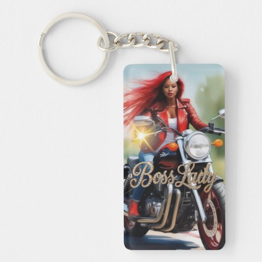 Sleutelhanger van Boss Lady Acryl (Voorkant)