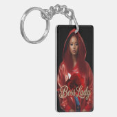 Sleutelhanger van Boss Lady Acryl (Voorkant Links)
