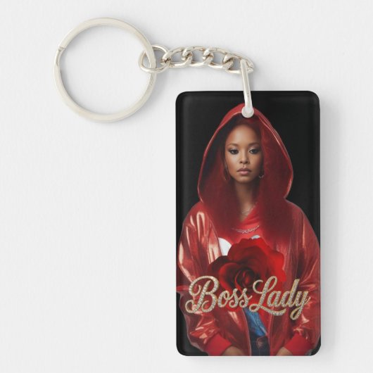 Sleutelhanger van Boss Lady Acryl (Voorkant)