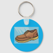 Sleutelhanger van bruin schoeisel (Achterkant)