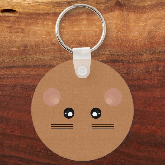 Sleutelhanger van bruine muis (Voorkant)