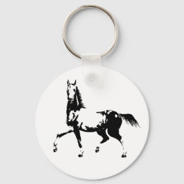Sleutelhanger van Button van prancingpaarden