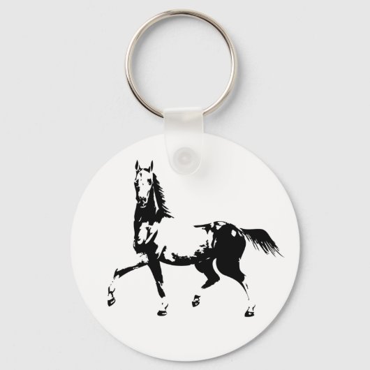 Sleutelhanger van Button van prancingpaarden (Voorkant)