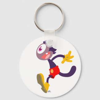 Sleutelhanger van cartoon van monochrome katten