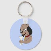 Sleutelhanger van cartoon van puppy dog (Voorkant)