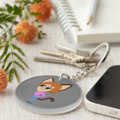 sleutelhanger van chibi catgirl (Voorkant Rechts)