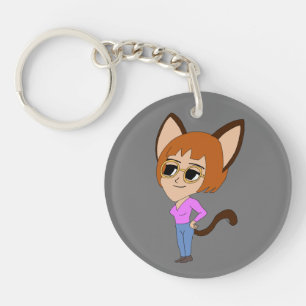 sleutelhanger van chibi catgirl