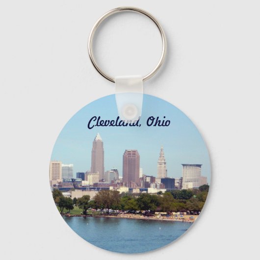 Sleutelhanger van Cleveland Ohio (Lake Uitzicht) (Voorkant)