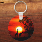 Sleutelhanger van de Afrikaanse zonsondergang (Voorkant)