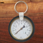 Sleutelhanger van de Antiek ronde drukmeter (Voorkant)