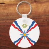 Sleutelhanger van de Assyrische vlag (Achterkant)