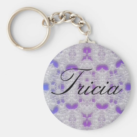 sleutelhanger van de blauwe kant van Tricia (Voorkant)