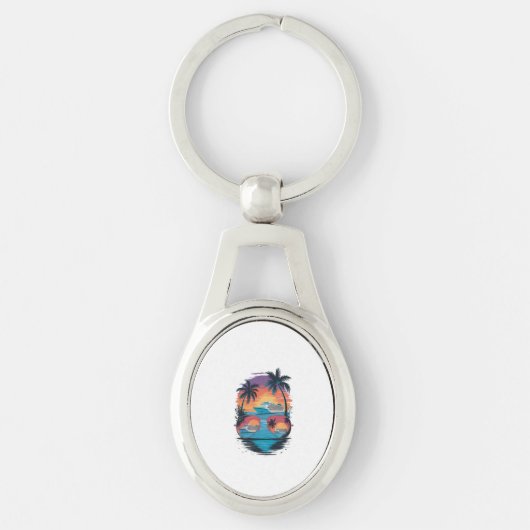 Sleutelhanger van de blauwe oceaan (Voorkant)