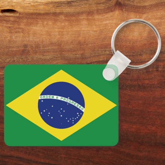Sleutelhanger van de Braziliaanse vlag. Bestel pro (Voorkant)