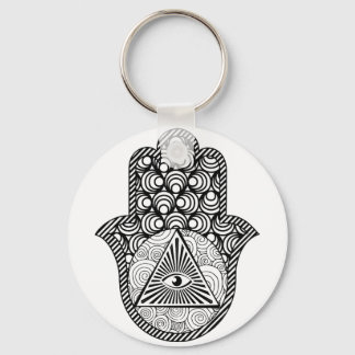 Sleutelhanger van de Button van de Hamsa Evil Eye 