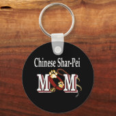 sleutelhanger van de chinees shar-pei-moeder (Voorkant)