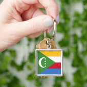 Sleutelhanger van de Comoren Vlag (Hand)