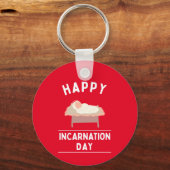 Sleutelhanger van de dag van de kerstincarnatie (Achterkant)