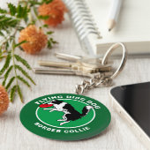Sleutelhanger van de Dog van de Vliegende Schijf v (Zijkant)