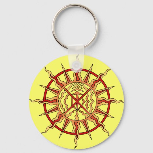 Sleutelhanger van de eerste Naties Spirituele Kuns (Voorkant)