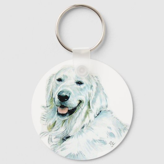 Sleutelhanger van de Engelse Golden Retriever (Voorkant)