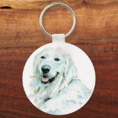 Sleutelhanger van de Engelse Golden Retriever (Voorkant)
