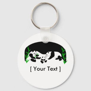 Sleutelhanger van de familie Panda