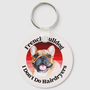 Sleutelhanger van de Franse Bulldog Waterverf