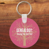 Sleutelhanger van de genealogie (roze) (Voorkant)