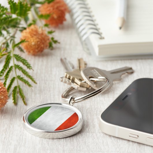 Sleutelhanger van de Italiaanse vlag (Zijkant)