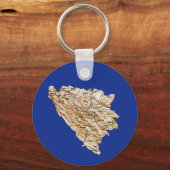 Sleutelhanger van de kaart van Bosnië en Herzegovi (Voorkant)