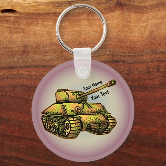 Sleutelhanger van de legertank (Voorkant)