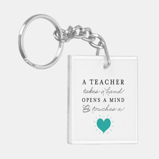 Sleutelhanger van de leraar (Voorkant Links)