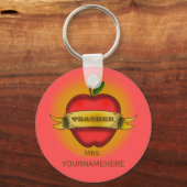 Sleutelhanger van de leraar - Apple-Tattoo (Voorkant)