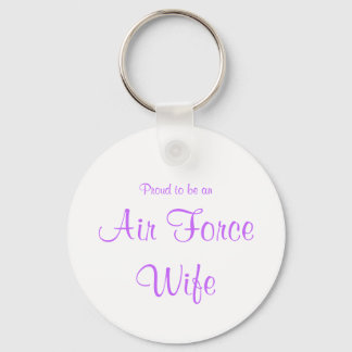Sleutelhanger van de luchtmacht Wife (lavender)