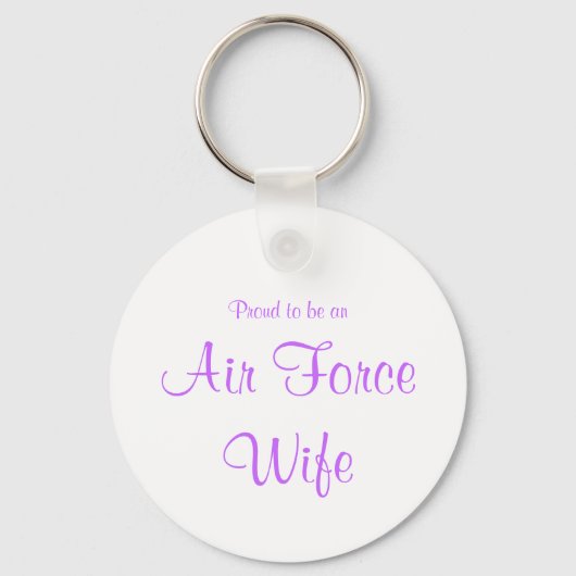 Sleutelhanger van de luchtmacht Wife (lavender) (Voorkant)